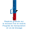 Poteaux perche stadela paire