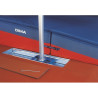 Rail a encastrer dans auge 1500x350mm avec chariot et couvercle - la paire