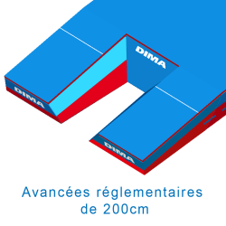 Matelas perche federal monohousse 7.50 x 5.50 x 0.80/0.50m