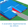 Matelas perche double entree international up & down monohousse 11.00 x 6.00 x 0.80/0.40m