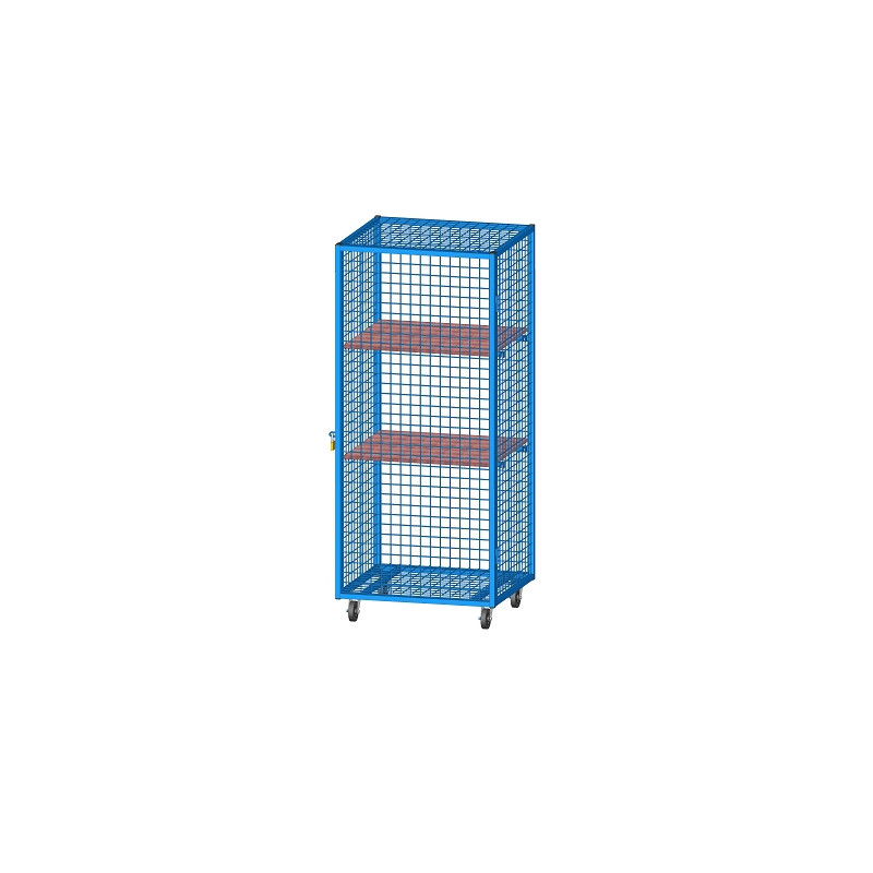 ARMOIRE RANGEMENT GRILLAGÉE MATÉRIEL MOBILE 120X70X183CM - DIMASPORT