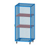 ARMOIRE RANGEMENT GRILLAGÉE MATÉRIEL MOBILE 120X70X183CM - DIMASPORT