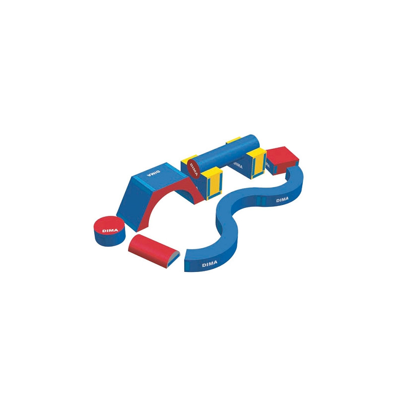 PARCOURS DE MOTRICITÉ ZIG ZAG POUR ENFANT DE 2 A 8 ANS - DIMAKID