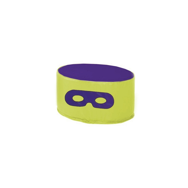 MINI POUF OVAL EN MOUSSE POUR ENFANT 26X34CM
