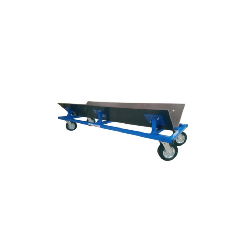 CHARIOT DE TRANSPORT POUR PISTE ENROULABLESUR ROULETTE
