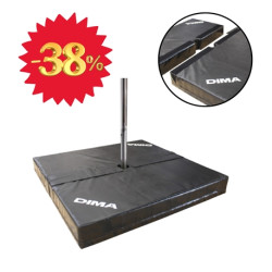 GOOD DEAL - TWO-PART FIRE POLE MATTRESS 300 X 150 X 20CM - CENTRAL OPENING 8CM