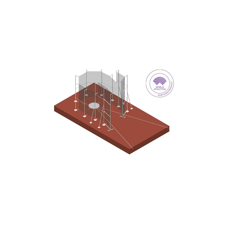 CAGE MARTEAU ALUMINIUM CERTIFIÉE WA AVEC PORTES EN ACIER A SCELLER