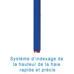 Haie internationale aluminium peinte