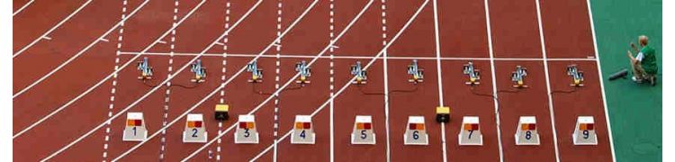 Starting blocks et témoins de relais | Matériel d'athlétisme