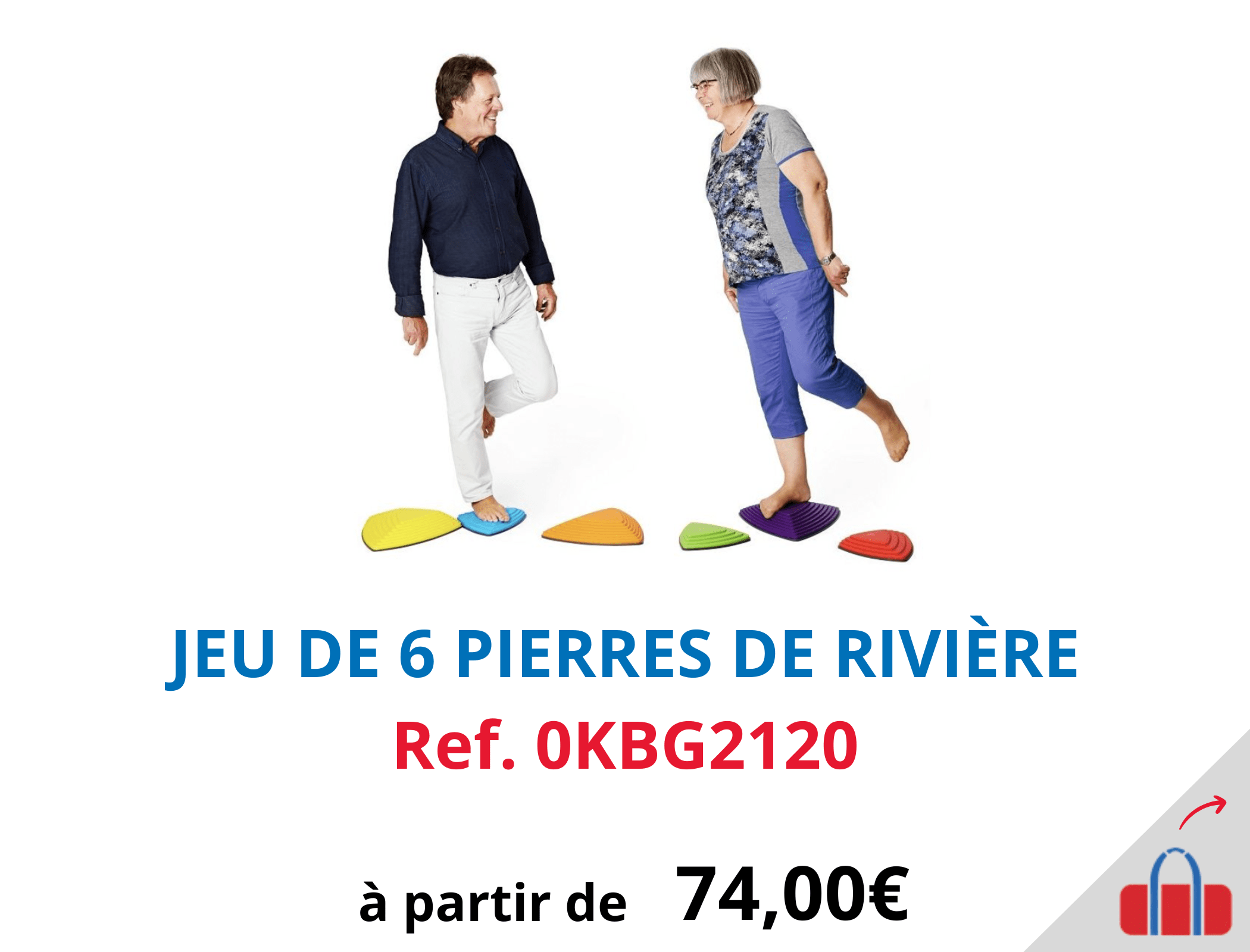 Jeu de 6 pierres de rivière