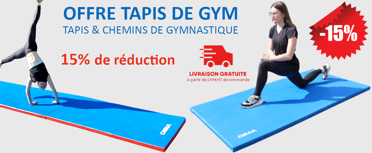 OFFRE EXCEPTIONNELLE TAPIS DE GYM ET CHEMINS